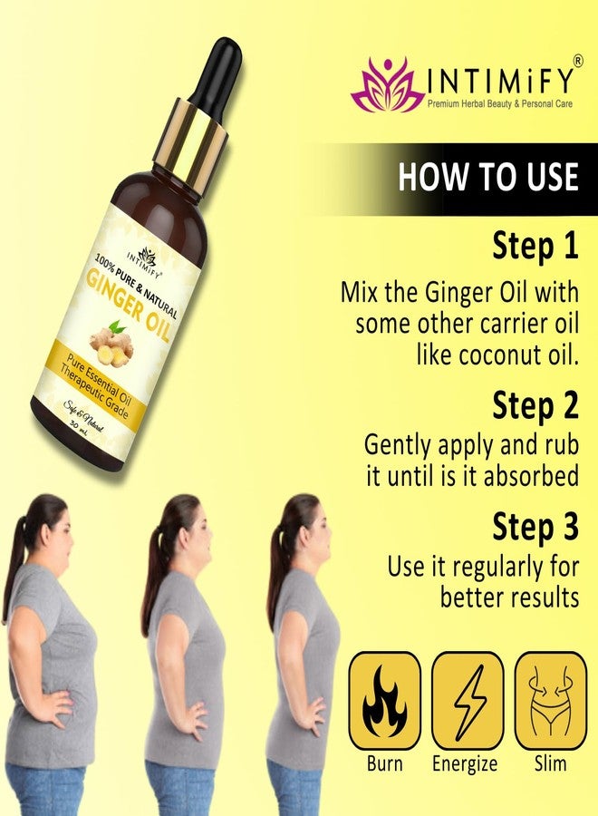 INTIMIFY زيت الزنجبيل من إنتيميفاي لإنقاص الوزن ودهون البطن، زيت لحرق الدهون (30 مل) - Image 5